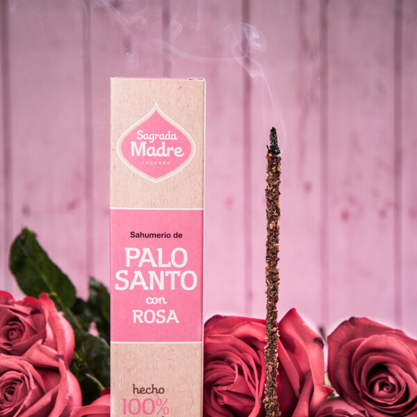 Incienso de Palo Santo con Rosas